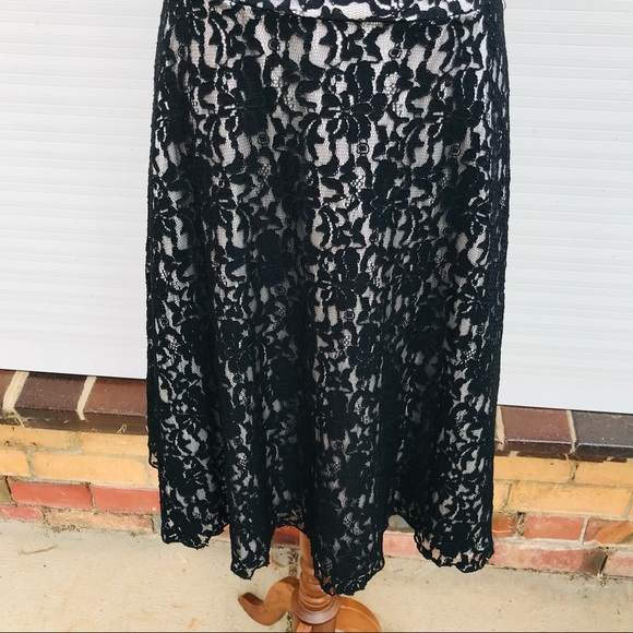 LILI Black Lace Dress Event Formal Evening Size 10 Designer Made In Australia - Picture 3 of 9